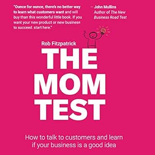 The Mom Test Audiolibro Por Rob Fitzpatrick arte de portada