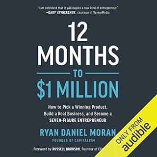 12 Months to $1 Million Audiolibro Por Ryan Daniel Moran arte de portada