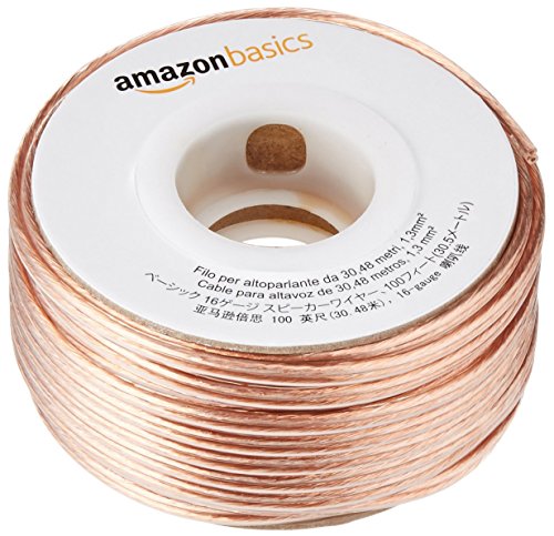 Amazonベーシック スピーカーケーブル 16ゲージ 30メートル