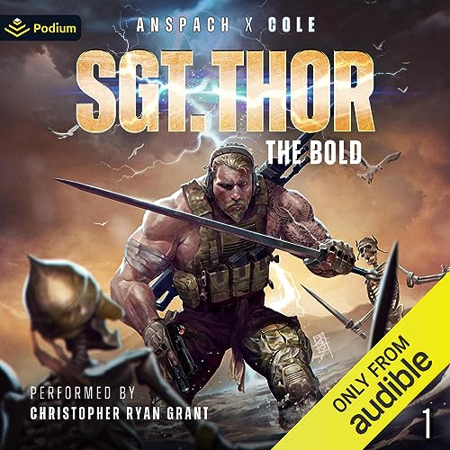 Diseño de la portada del título Sgt. Thor the Bold