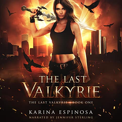 The Last Valkyrie Audiolibro Por Karina Espinosa arte de portada