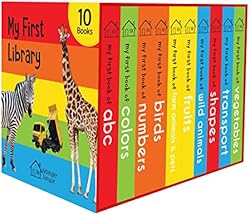 My First Library: Boxset of 10 Board Books for Kids