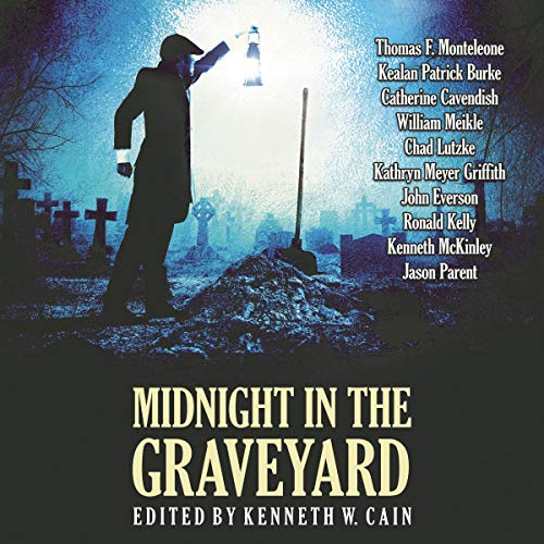 Diseño de la portada del título Midnight in the Graveyard