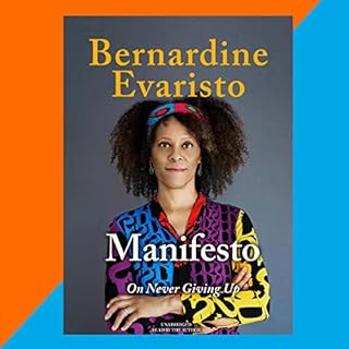 Manifesto Audiolibro Por Bernardine Evaristo arte de portada