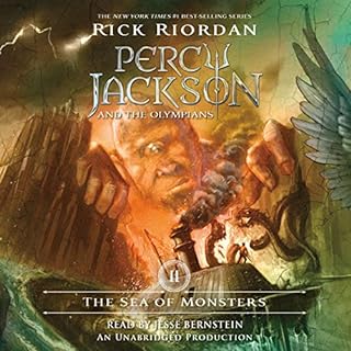 The Sea of Monsters Audiolibro Por Rick Riordan arte de portada