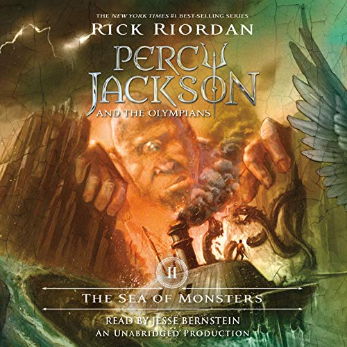 The Sea of Monsters Audiolibro Por Rick Riordan arte de portada