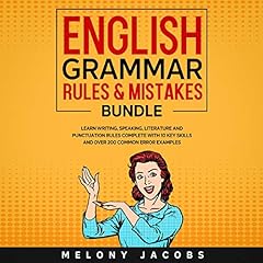 English Grammar Rules & Mistakes Bundle Audiolibro Por Melony Jacobs arte de portada