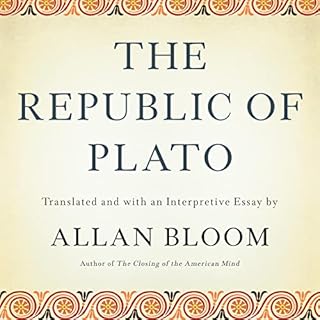 The Republic of Plato Audiolibro Por Allan Bloom arte de portada