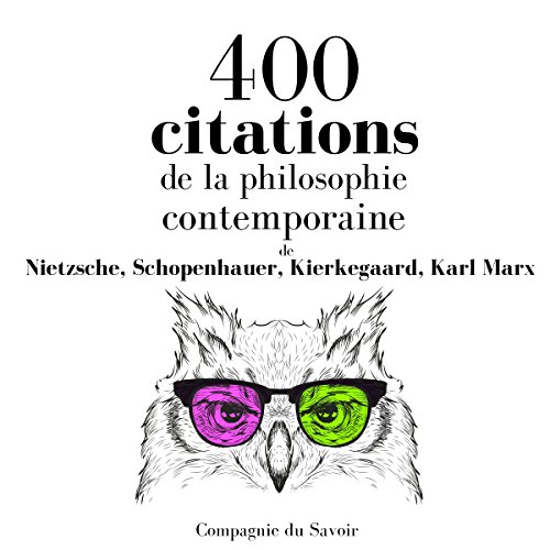 Couverture de 400 citations de la philosophie contemporaine