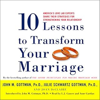 Ten Lessons to Transform Your Marriage Audiobook By John Gottman PhD, Julie Schwartz Gottman PhD, Joan DeClaire cover art