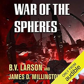 War of the Spheres Audiolibro Por James Millington, B. V. Larson arte de portada