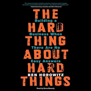 The Hard Thing About Hard Things Audiolibro Por Ben Horowitz arte de portada