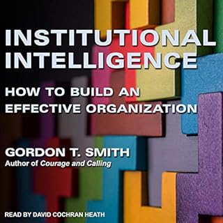 Institutional Intelligence Audiolibro Por Gordon T. Smith arte de portada