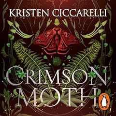 Diseño de la portada del título Crimson Moth