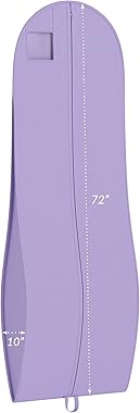 Women’s Dress and Gown Garment Bag -72”x24” and 10” Tapered Gusset -Your Bags (Lavender)