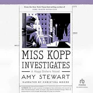 Miss Kopp Investigates Audiolibro Por Amy Stewart arte de portada