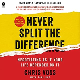 Never Split the Difference Audiolibro Por Chris Voss arte de portada