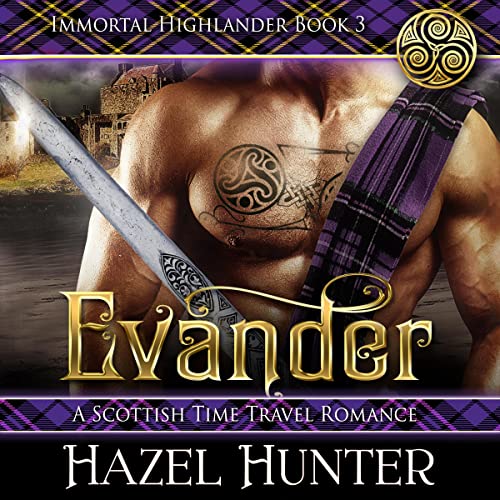 Evander: A Scottish Time Travel Romance Audiolibro Por Hazel Hunter arte de portada