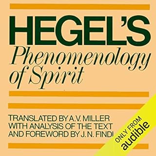 Phenomenology of Spirit Audiolibro Por G. W. F. Hegel, A. V. Miller - translator, J. N. Findlay arte de portada