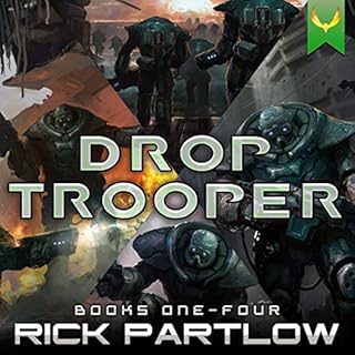 Drop Trooper Books 1-4 Audiolibro Por Rick Partlow arte de portada