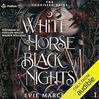 White Horse Black Nights Audiolibro Por Evie Marceau arte de portada