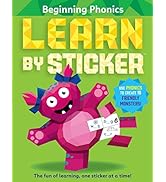 Learn by Sticker: Beginning Phonics: Use Phonics to Create 10 Friendly Monsters! (Learn by Sticke...