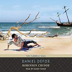 Robinson Crusoe Audiolibro Por Daniel Defoe arte de portada