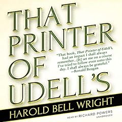 That Printer of Udell&rsquo;s Audiolibro Por Harold Bell Wright arte de portada