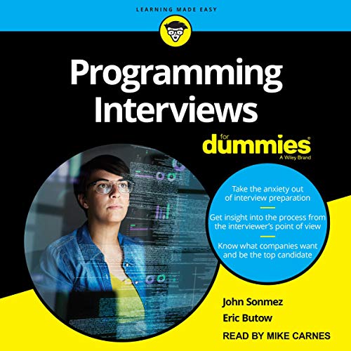 Programming Interviews for Dummies Audiobook By John Sonmez, Eric Butow cover art