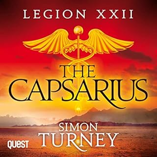 The Capsarius Audiolibro Por Simon Turney arte de portada