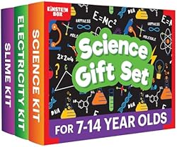 Einstein Box 3-in-1 Science Gift Set of Science Kit, Electricity Kit & Slime Kit | Gifts for boys & girls ages