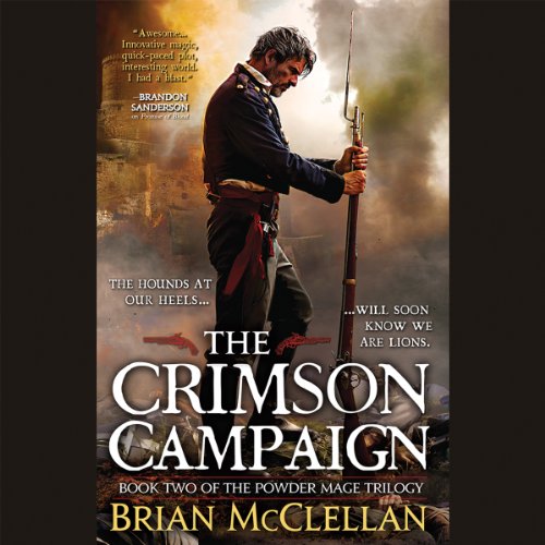 The Crimson Campaign Audiolibro Por Brian McClellan arte de portada