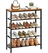 Pipishell Shoe Rack, 5-Tier Shoe Storage Rack for 15-20 Pairs of Shoes, Free-Standing Shoe Organi...