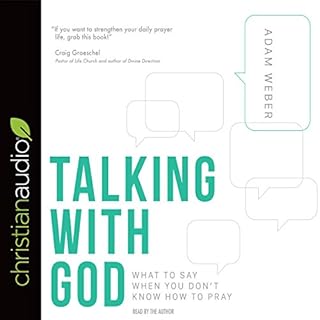 Talking with God Audiolibro Por Adam Weber arte de portada