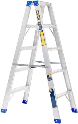 FairUo Heavy Duty Step Ladder 4 Step, Lightweight Folding Aluminum Stool for Small Space