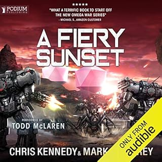 A Fiery Sunset Audiolibro Por Chris Kennedy, Mark Wandrey arte de portada