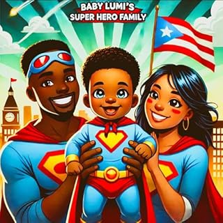 Baby Lumi's Super Hero Family Audiolibro Por Elvin Thompson arte de portada