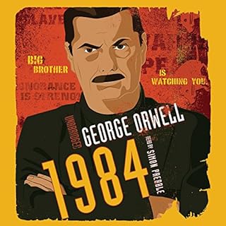 1984 Audiolibro Por George Orwell arte de portada