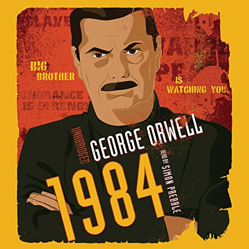 1984 Audiolibro Por George Orwell arte de portada