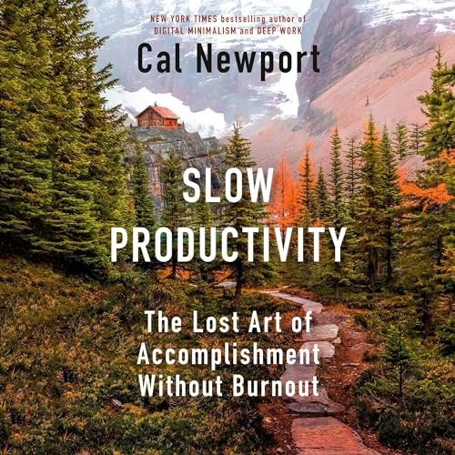 Slow Productivity Audiolibro Por Cal Newport arte de portada