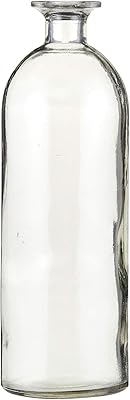 47th & Main Glass Decorative Vase, 11" Tall, Clear