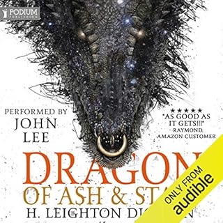 Dragon of Ash & Stars Audiolibro Por H. Leighton Dickson arte de portada