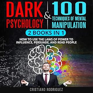 Dark Psychology & 100 Techniques of Mental Manipulation Audiolibro Por Cristiano Rodriguez arte de portada