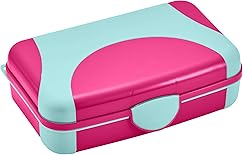 It's Academic Hard Pencil Case, Durable Plastic Pencil Box, Kid-Friendly Design, Pink & Blue