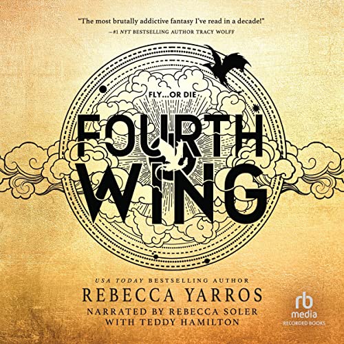 Fourth Wing Audiolibro Por Rebecca Yarros arte de portada
