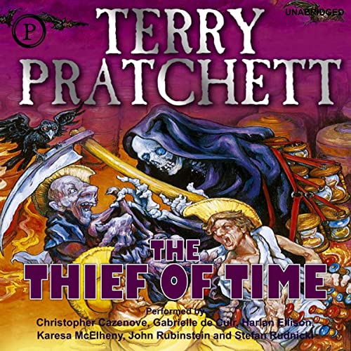 Thief of Time Audiolibro Por Terry Prachett arte de portada
