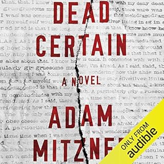 Dead Certain Audiolibro Por Adam Mitzner arte de portada