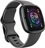 Fitbit Sense 2 Advanced Health and Fitness Smartwatch with Tools to Manage Stress and Sleep, ECG App, SpO2, 24/7 Heart Rate and GPS, Shadow Grey/Graphite, One Size (S & L Bands Included)