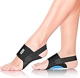 Arch Support Braces for Plantar Fasciitis Relief: Upgraded Non-Slip Wearable Arch Support w/Built-in Orthotics - Adjustable Bands w/Gel Pads for Flat Feet High & Fallen Arch Unisex HSA or FSA Eligible