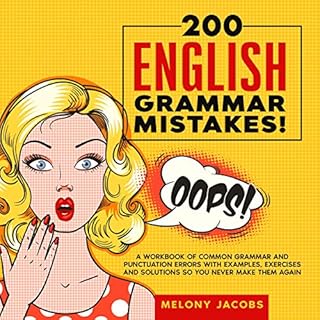 200 English Grammar Mistakes! Audiolibro Por Melony Jacobs arte de portada